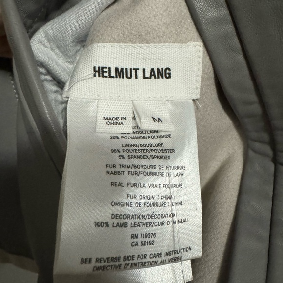 Helmet Lang reversible rabbit fur and felt jacket - Picture 7 of 9